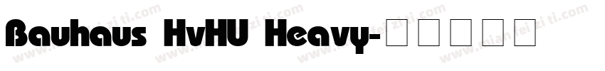 Bauhaus HvHU Heavy字体转换